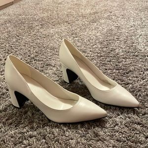 Marc Fisher Zala Block Heels - Ivory